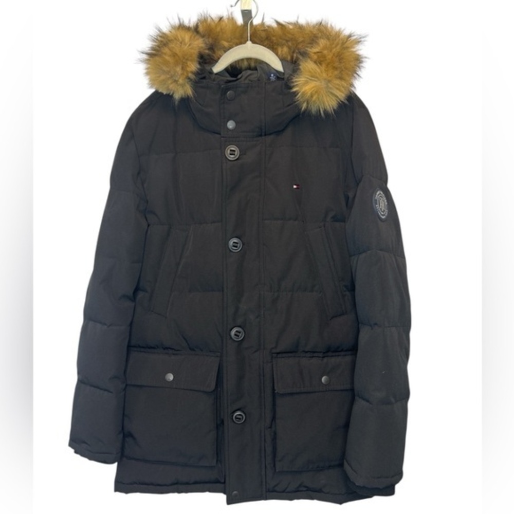Tommy Hilfiger Men's Arctic Cloth Heavyweight Performance Parka BLACK / Medium